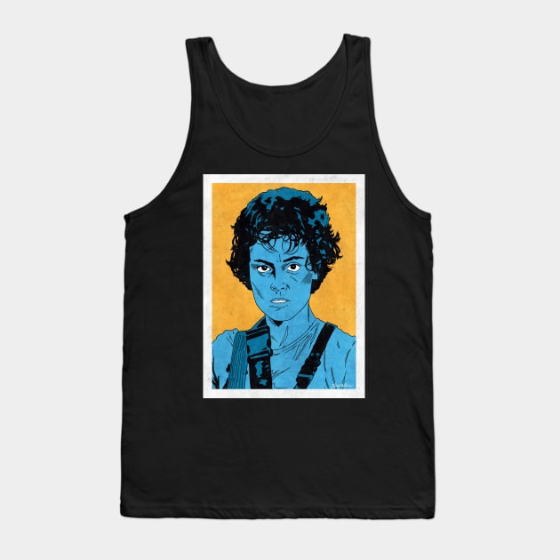 ELLEN RIPLEY - Aliens (Pop Art) Tank Top by Famous Weirdos